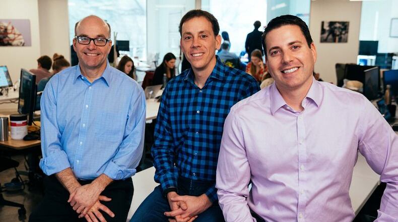 Axios co-founders Mike Allen, Jim VandeHei and Roy Schwartz
