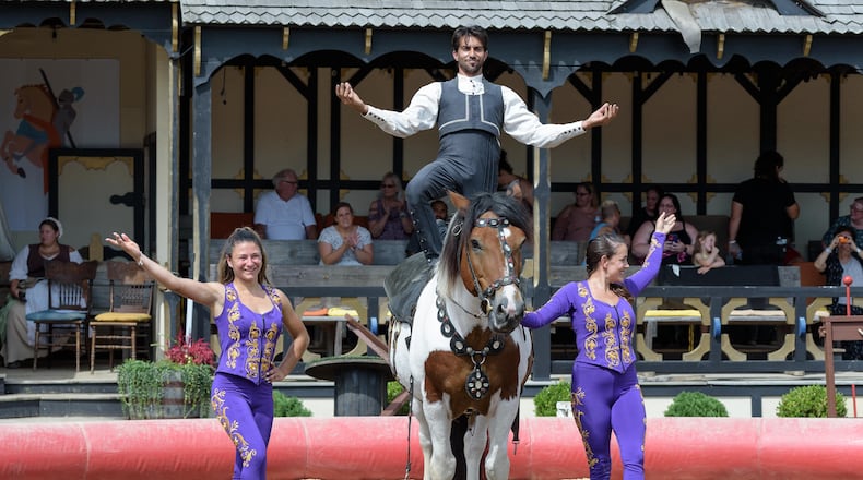 The Ohio Renaissance Festival runs Saturdays, Sundays through Oct. 29 at Renaissance Park near Harveysburg in Warren County. TOM GILLIAM / CONTRIBUTING PHOTOGRAPHER