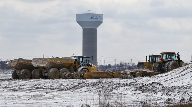 Butler County commissioners approve $6.6 million for new road to serve the mega Freedom Pointe development in Liberty Twp. that includes a new Costco.