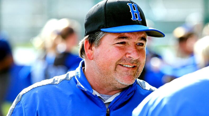 Hamilton coach Steve Heckman is optimistic that his Big Blue softball team can bounce from last season’s 9-15 record. JOURNAL-NEWS FILE PHOTO