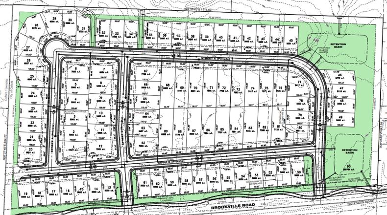 Todd Homes provides this map of the planned Owl's Landing residential development in Oxford. CONTRIBUTED