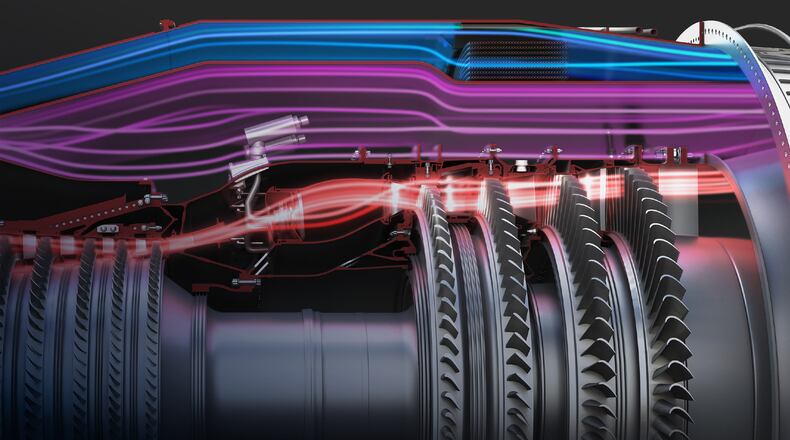 GE Aerospace XA100 engine is designed to fit both the F-35A and F-35C without any structural modifications to either airframe, the company says. GE photo