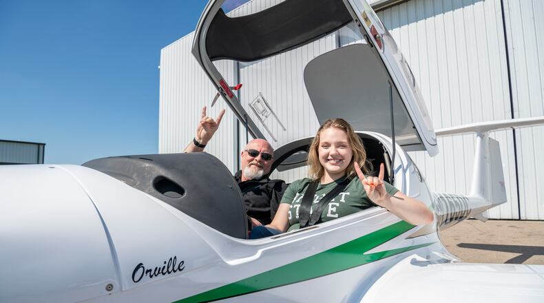 Wright State University student Savannah Oakley is pursuing a bachelor’s degree in aviation science and technology. CONTRIBUTED