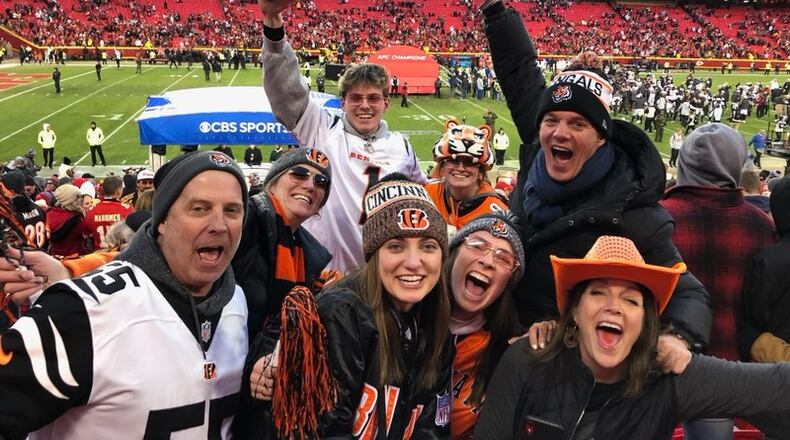 Fox News host and anchor BIll Hemmer is at the AFC Championship game in Kansas City with friends. He's been to watch every Bengals playoff game, and will be in the Super Bowl. PROVIDED