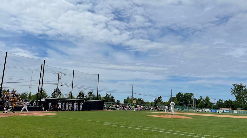 Badin plays Cleves Taylor in a Division II regional semifinal on Thursday, June 2, 2022, in Mason. Photo by Benjamin Conroy