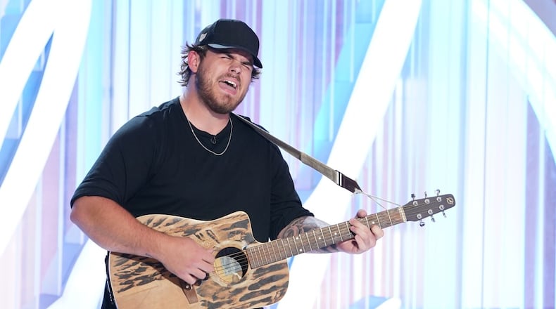 Jon Wayne Hatfield auditions for superstar judges Luke Bryan, Katy Perry and Lionel Richie. PHOTO COURTESY ABC/WCPO