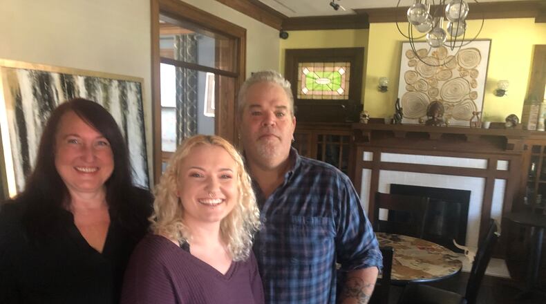 Tracy and Brian Teetzen and their daughter, Cassidy, recently opened The Cracked Pot, a coffee and crepe shop on Central Avenue in Middletown. The Grand Opening is set for 10 a.m. July 23. RICK McCRABB/STAFF