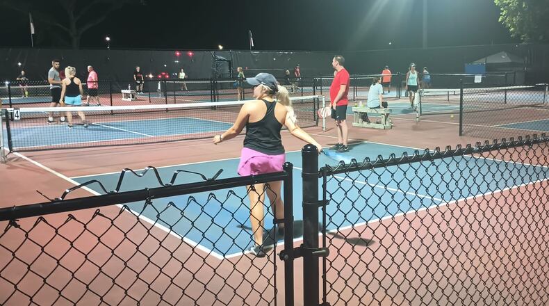 Throughout the 24-hour Middletown Pickleball Marathon, 220 players were on the courts from noon Sunday until noon Monday last weekend. CONTRIBUTED