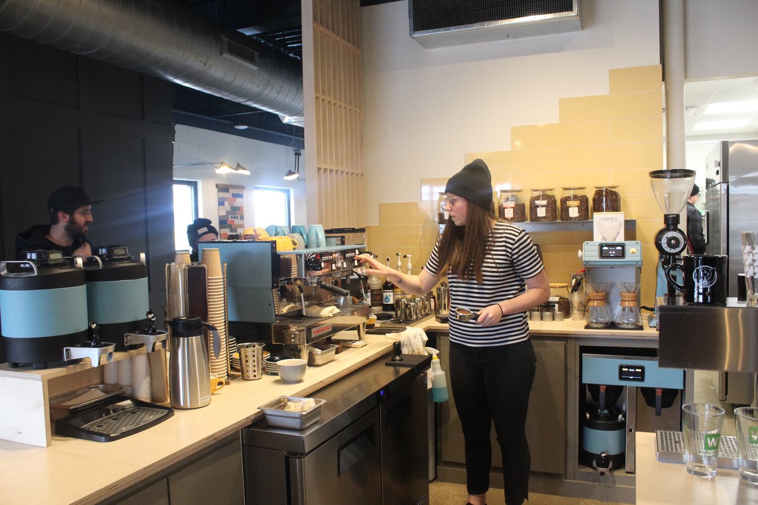 PHOTO:  look inside of the new Ghostlight Coffee shop location next to Old Scratch Pizza