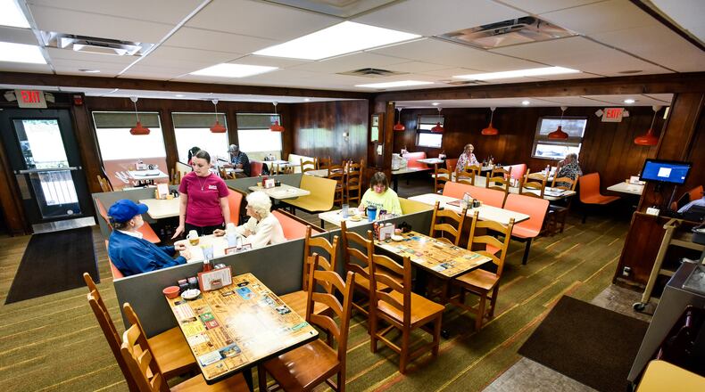 Hyde's Restaurant has reopened after a week-long remodel of the interior. The renovation added new flooring, new ceiling and lighting and some decorative touches to the interior. NICK GRAHAM/STAFF