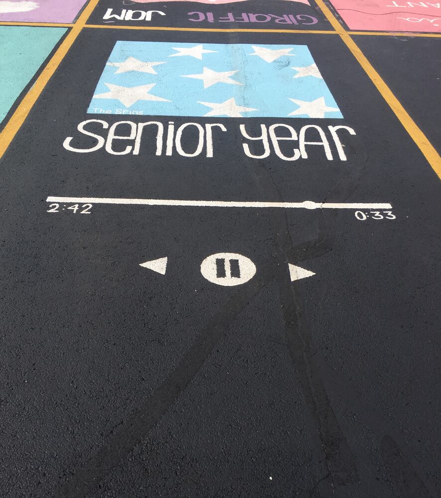 Badin senior parking lot spaces