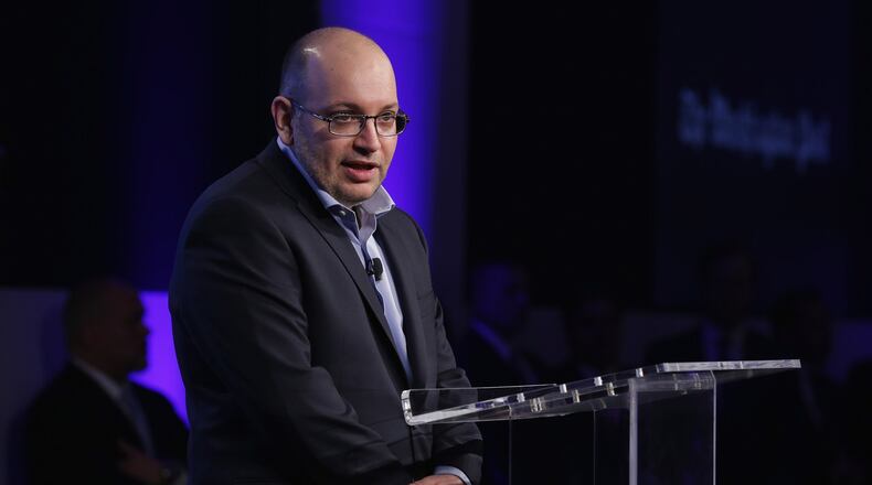 Washington Post reporter and former Tehran bureau chief Jason Rezaian delivers remarks during the opening ceremony of the newspaper’s new location January 28, 2016 in Washington, DC. Rezaian was freed January 16, 2016 after spending 18 months in an Iranian prison after he was jailed and tried in secret for espionage. Chip Somodevilla/Getty Images