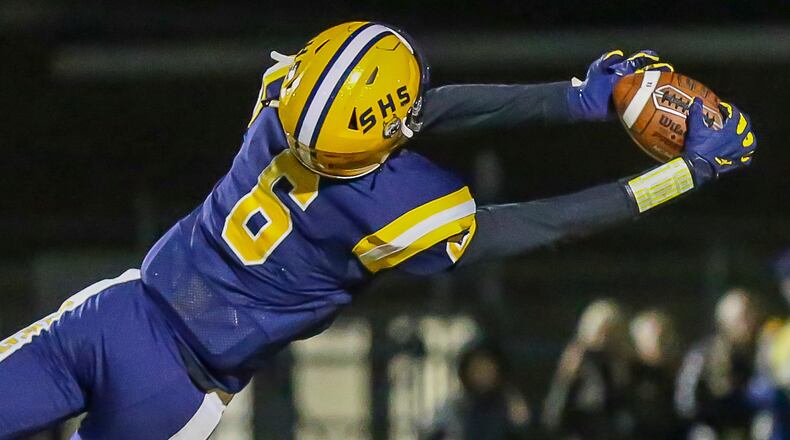 Springfield shut out Dublin Jerome 34-0 in a Division I, Region 2 playoff quarterfinal at Springfield High School on Nov. 5, 2021. Michael Cooper/CONTRIBUTED