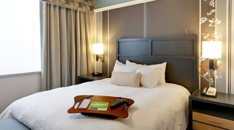 Hampton by Hilton plans to construct a four-story, 101-room location in West Chester Twp. just south of Liberty Way. The new 58,000-square-foot hotel is slated go before township trustees for final approval in February. CONTRIBUTED