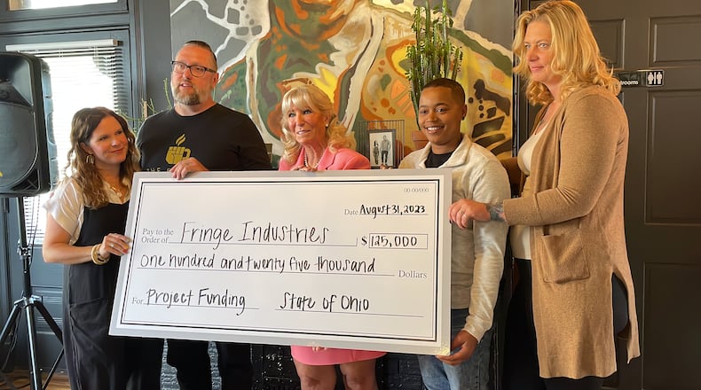 Fringe Industries in Hamilton has received a $125,000 grant from the state of Ohio’s capital budget for a sober living house for women. MICHAEL D. PITMAN/STAFF