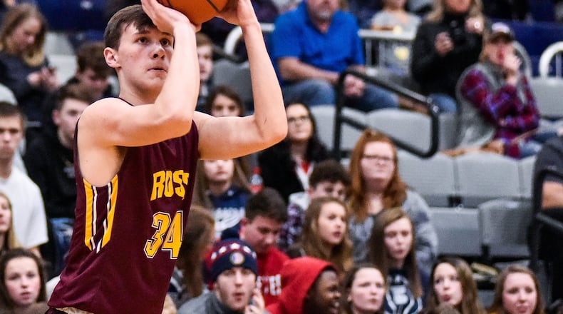 Max Stepaniak is the Ross Rams leading scorer this season. The Rams last week clinched the SWOC title. NICK GRAHAM/STAFF