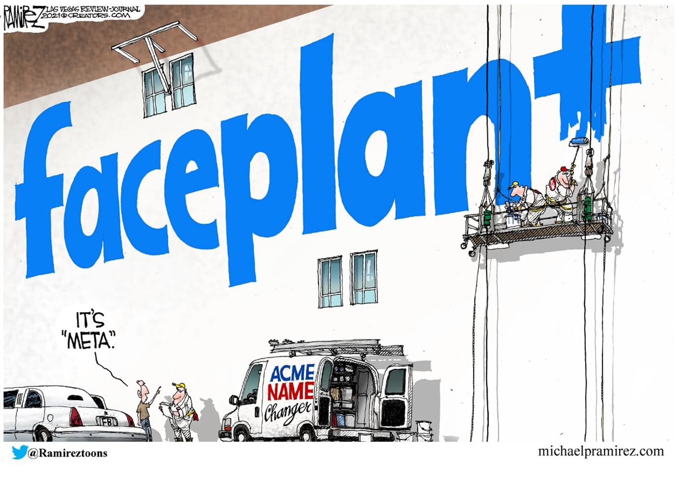 WEEK IN CARTOONS: Facebook name change, Biden’s spending plan and more