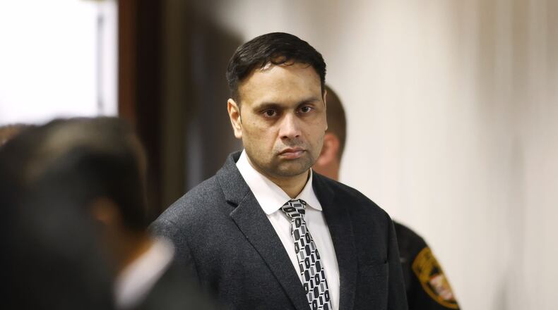 Gurpreet Singh enters the courtroom in the afternoon as opening statements got under way in his death penalty homicide trial Oct. 5, 2022. Singh is charged with killing his wife and three family members. NICK GRAHAM/STAFF