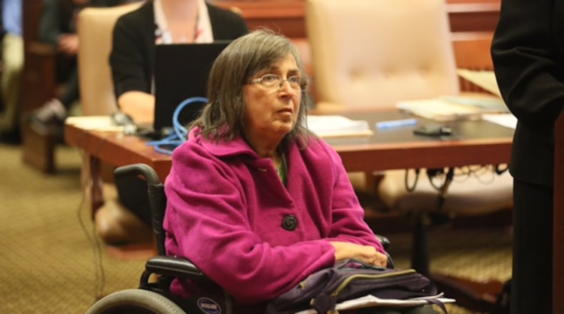 Bonita Davis of Colerain Twp., a former deputy registrar of the Ohio Bureau of Motor Vehicles office on South Erie Boulevard in Hamilton, was sentenced to five years probation for stealing $152,000 from the assocation’s state organization where she served as treasurer. GREG LYNCH/ STAFF.