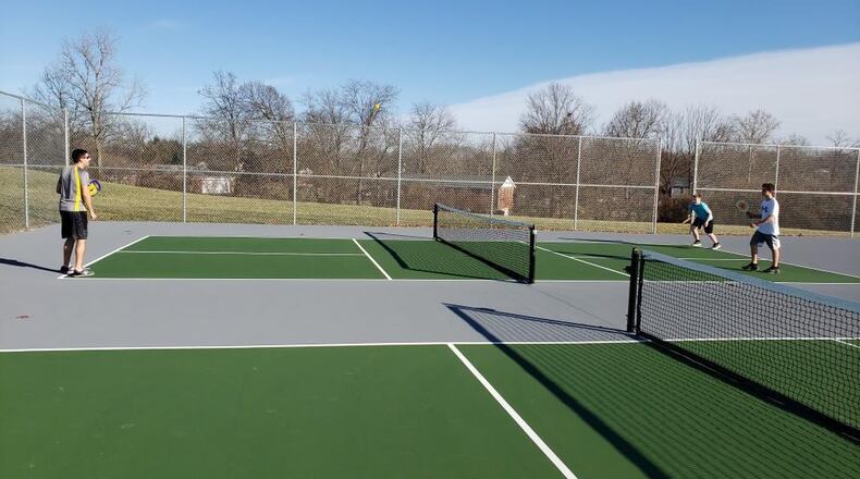 At the request of many residents West Chester Twp. recently installed pickelball courts at Keehner Park.