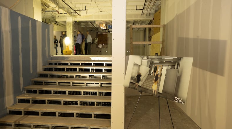 Miami University officials led local city and area business executives on a recent tour of the school’s coming $15 million business incubator designed to help grow various industries throughout Butler County. Still under construction, the off-campus College@Elm Innovation and Workforce Development Center at 20 South Elm St. is being done in partnership with the city of Oxford and Butler County businesses and is expected to be opened for operations in January, said Miami officials who conducted the site’s first tour. (Provided Photo\Journal-News)