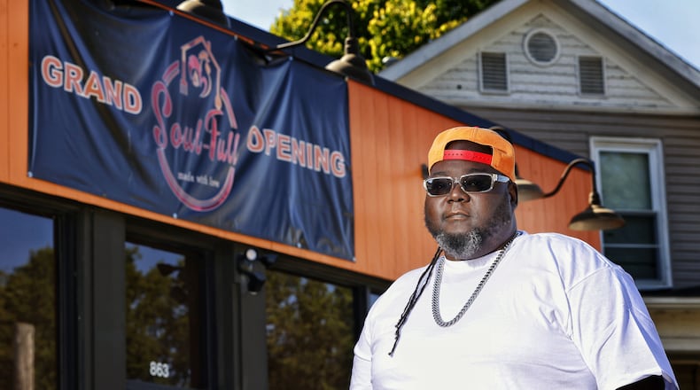 Stanley Tipton is getting ready to open Soul-Full restaurant on Central Ave. in Hamilton. The restaurant will feature soul and cajun inspired dishes. NICK GRAHAM / STAFF