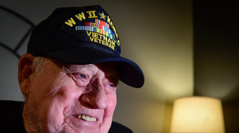 Cecil Daily, 89, will be the Grand Marshal for the Middletown Memorial Day Parade. Daily served in World War II and the Korean and Vietnam wars. NICK GRAHAM/STAFF