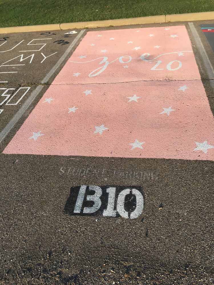 parking lot spaces