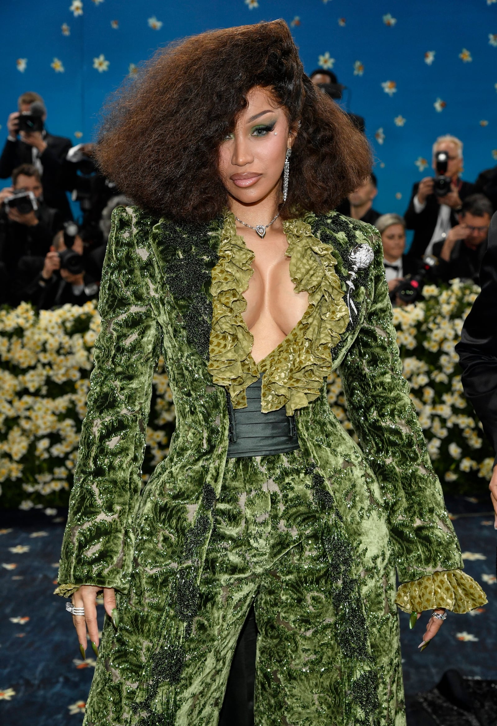 Cardi B attends The Metropolitan Museum of Art's Costume Institute benefit gala celebrating the opening of the "Superfine: Tailoring Black Style" exhibition on Monday, May 5, 2025, in New York. (Photo by Evan Agostini/Invision/AP)