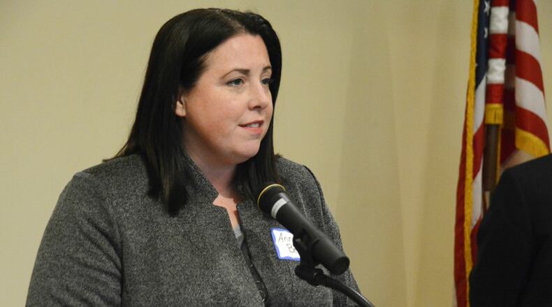 West Chester Twp. Trustee Ann Becker has stepped down as the GOP State Central Committeewoman after being sworn in as township trustee. STAFF FILE PHOTO