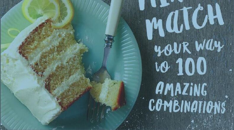 ‘Cake Magic! Mix & Match Your Way to 100 Amazing Combinations’ by Caroline Wright.