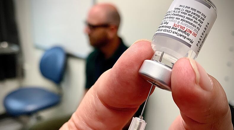 File - The Clark County Combined Health District has COVID-19 Vaccine on hand. MARSHALL GORBY\STAFF