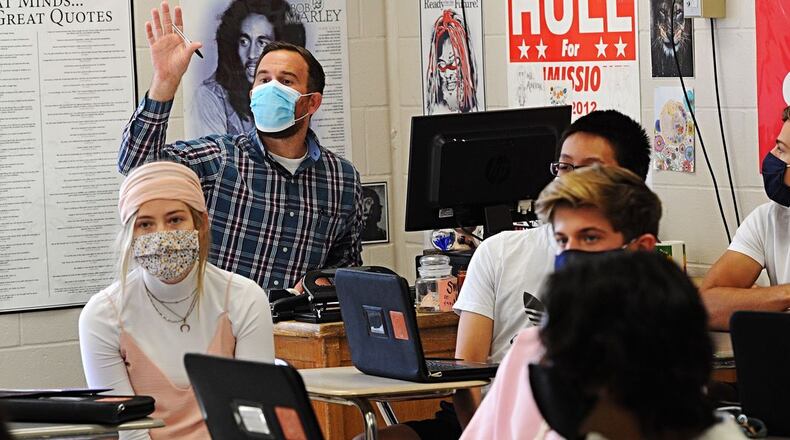 Officials at Middletown Schools say despite Ohio officials recent reduction of the number of required coronavirus quarantine days for students and teachers, they are continuing to use the 14-day standard. Both Middletown's health commissioner and city school leaders say the longer time is best for the district at this time though the policy may be changed later this month. (File Photo\Journal-News)