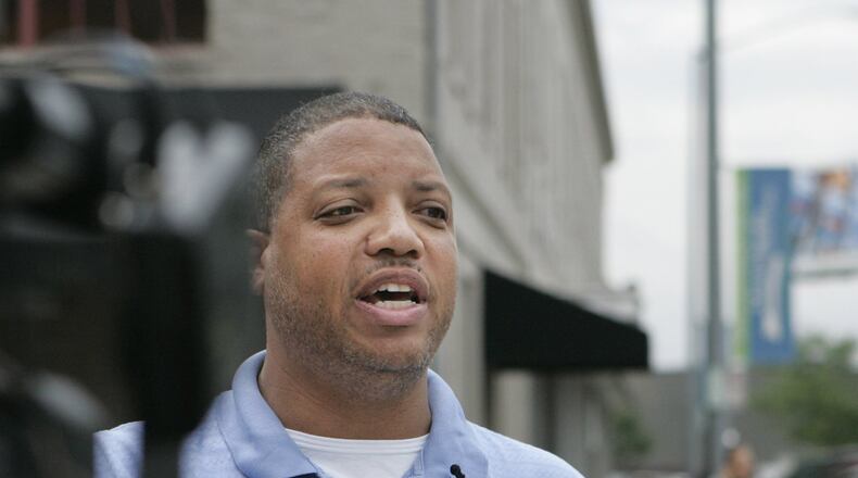 Former State Rep. Clayton Luckie, D-Dayton, outside Miami-Jacobs Career College in 2010.