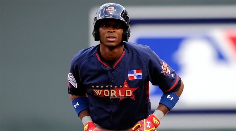 during the SiriusXM All-Star Futures Game at Target Field on July 13, 2014 in Minneapolis, Minnesota.