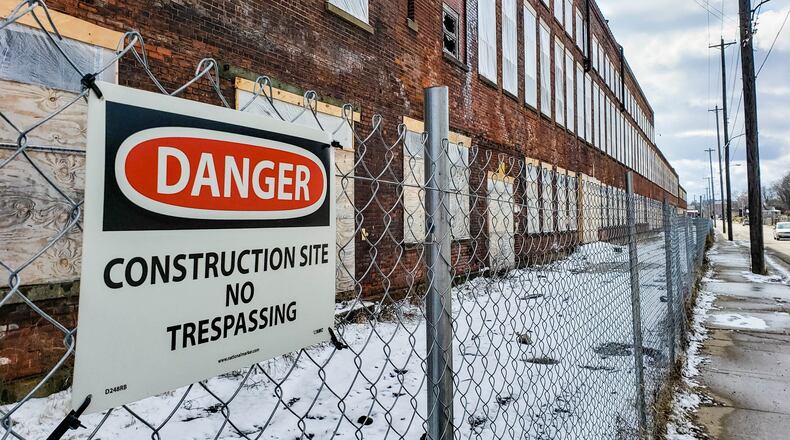 Construction continues at the Spooky Nook Sports Champion Mill Friday, Feb. 7, 2020. excavation work is being done and many truck loads of steel have been delivered to the site for construction of the sports complex and convention center. NICK GRAHAM / STAFF