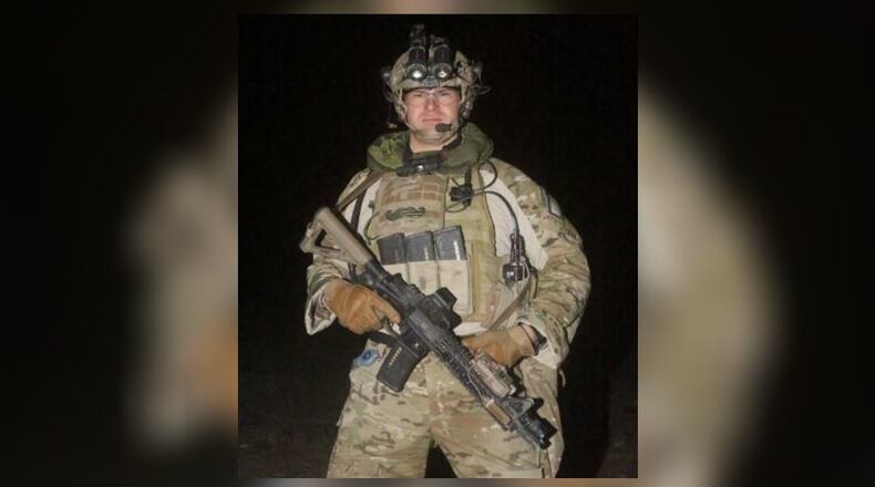 First Class Sgt. Jeffrey Dawson was honored during last week's Team Fastrax Warrior Weekend to Remember. Dawson has been awarded the second highest honor for valor. SUBMITTED PHOTO