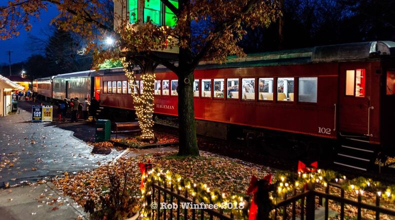 On various dates throughout the month of December, visitors to the LM&M Railroad can experience the North Pole Express.