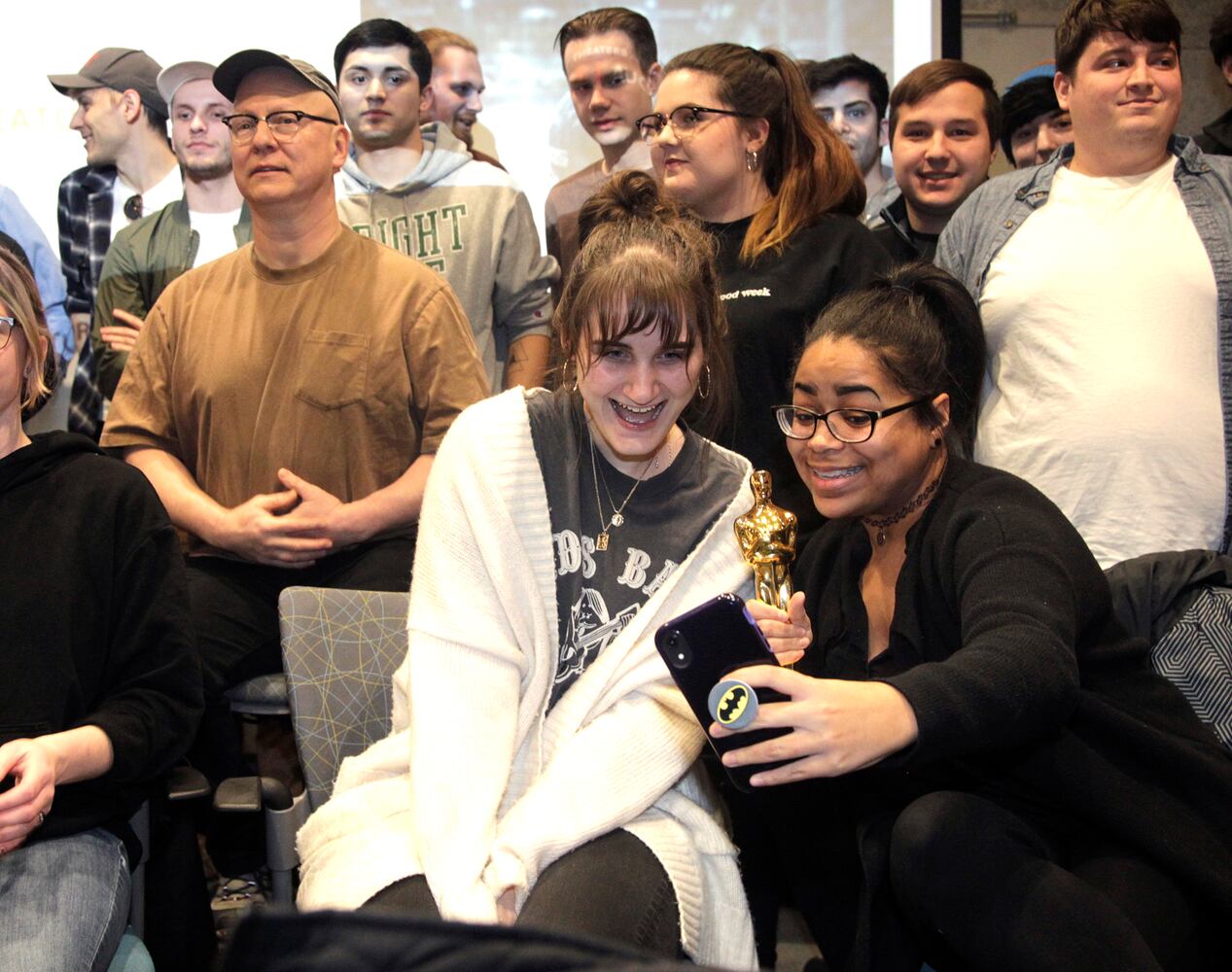 PHOTOS: Oscars in tow, Academy Award winners Julia Reichert and Steven Bognar return to Wright State University