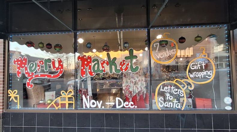 Merry Market, a new initiative in downtown Middletown to encourage shopping small, is open now through Christmas Eve at 1050 Central Ave. It open 11 a.m. to 6 p.m. Tuesday through Friday and 10 a.m. to 4 p.m. Saturday. CONTRIBUTED/MIRANDA MULLINS