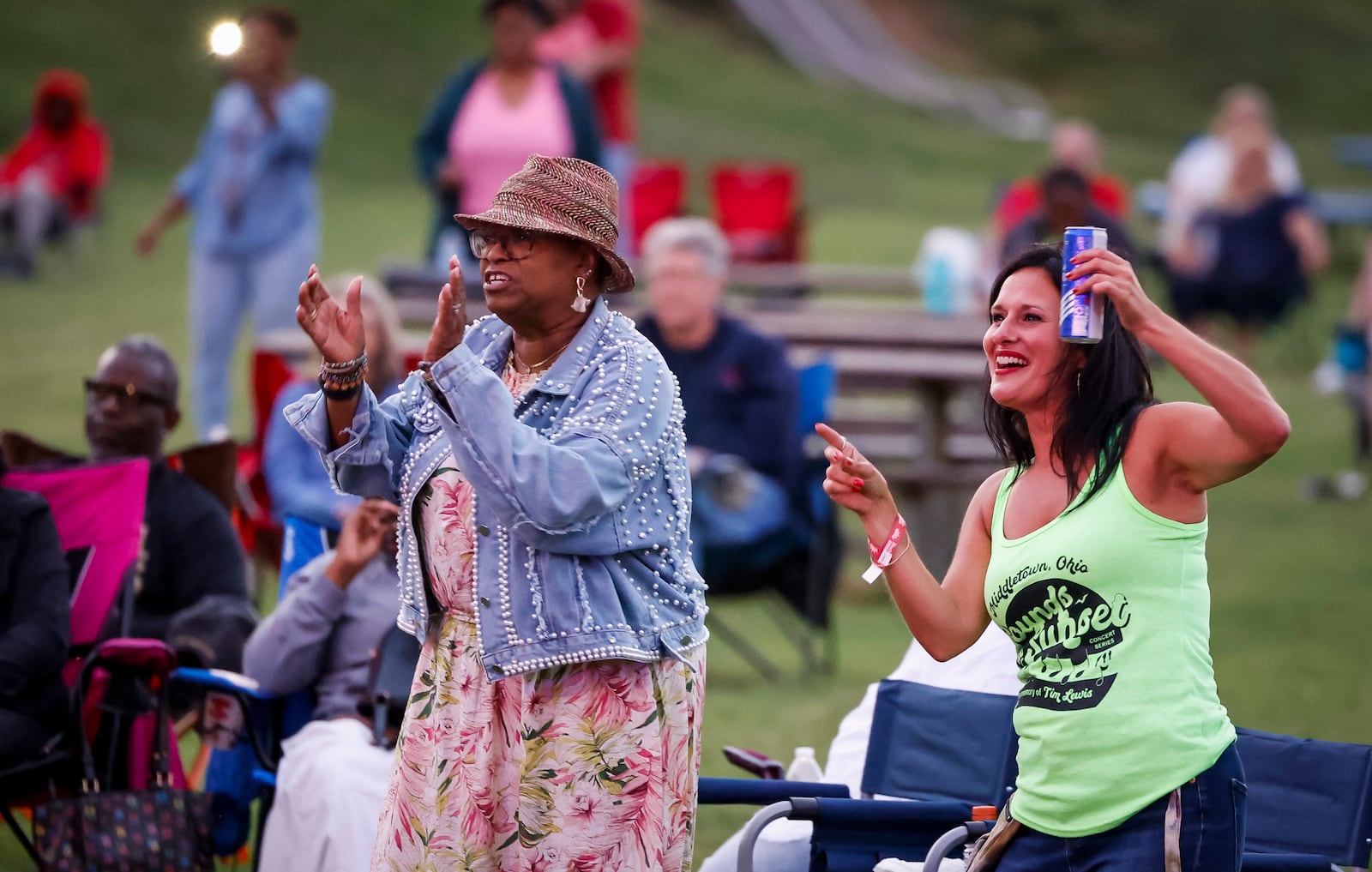 Dayton Funk Allstars perform during Sounds of Sunset Thursday, July 31, 2025 at Sunset Park in Middletown. NICK GRAHAM/STAFF