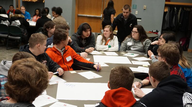 Students from Hamilton High School and Hamilton Badin will be a part of the new Hamilton Youth Commission that will allow them to voice opinions concerning issues in the city. Many students participated in a civic event held recently on the campus of Miami Regionals Hamilton. Over 300 area high school students participated in a hands-on civic and community engagement event, called Acting Locally, at Miami Regionals’ Hamilton Campus on Friday, Feb. 9. submitted