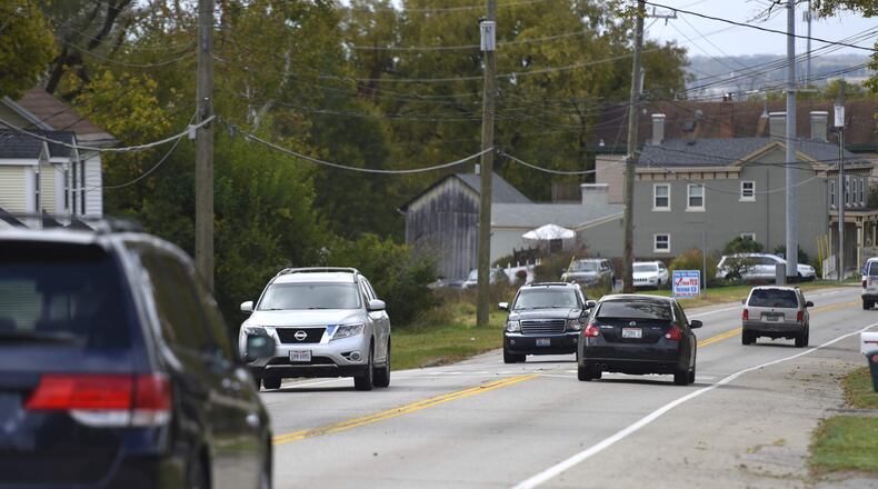 Motorists drive on Cincinnati-Dayton Road between West Chester Road and Interstate 75, a 1-mile stretch of road where improvements are planned to accommodate existing and projected traffic, reduce roadway congestion and improve motorist safety. NICK GRAHAM/STAFF