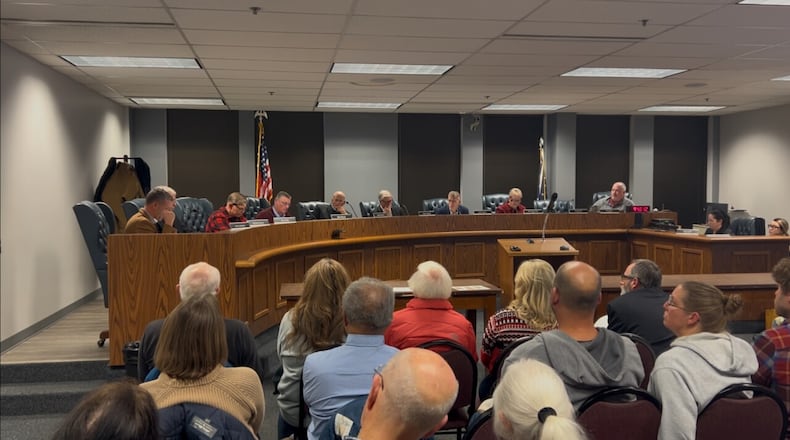 Residents crowd into the Wilmington City Council chambers on Dec. 4, 2025. JAY SHAKUR/WCPO