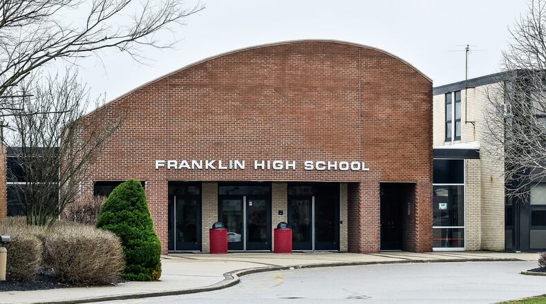 A student reported seeing a threat on social media for Franklin High School. Police and school officials are investigating and taking necessary precautions to protect students and school personnel. FILE PHOTO
Franklin City Schools is asking voters to continue their support by voting for Issue 2, a 15.89 mill, five-year substitute levy which renews two emergency levies that voters have previously approved. The district has used the levy funding to improve curriculum, increase safety and security of the buildings including the hiring of a full-time SRO, and the expansion of technology. STAFF FILE PHOTO