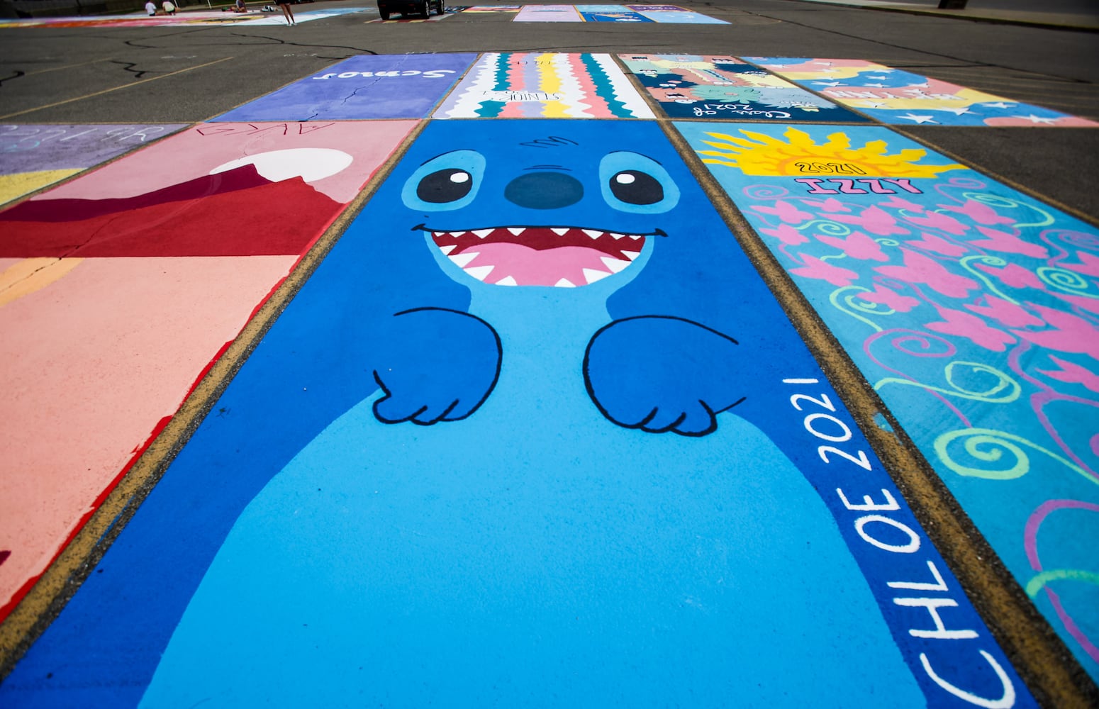081220 Lakota East parking spot painting