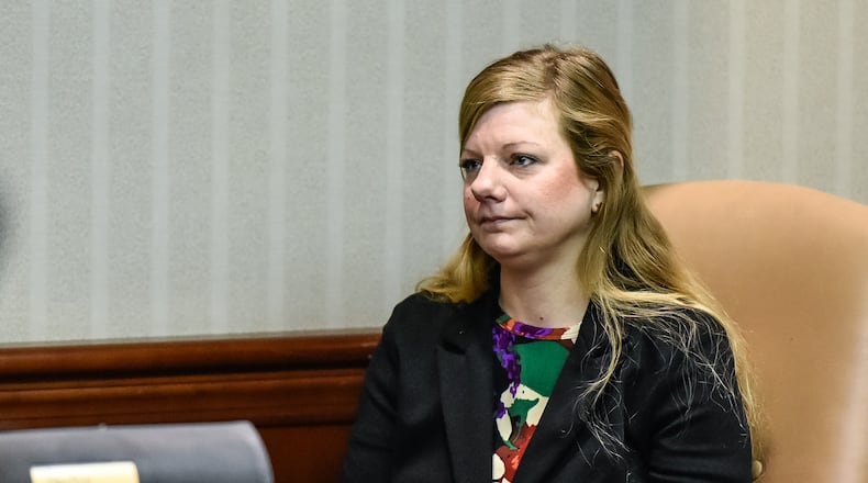 The babysitter murder trial continues today in Butler County Common Pleas Court. Lindsay Partin is charged in the death of toddler Hannah Wesche in March 2018. NICK GRAHAM/STAFF