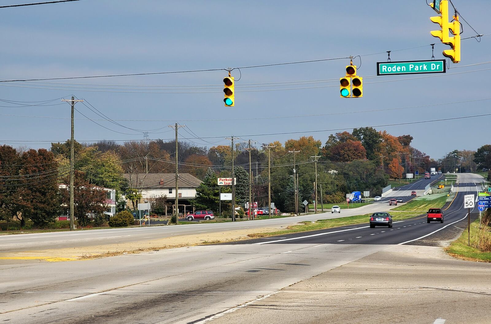 Monroe studying cost of building pedestrian/bike bridge over Ohio 4 near Bicentennial Commons Park just north of Roden Park Drive. NICK GRAHAM / STAFF