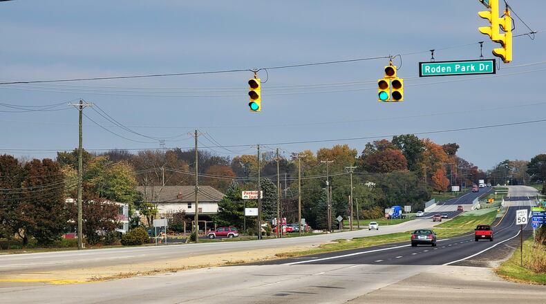 Monroe studying cost of building pedestrian/bike bridge over Ohio 4 near Bicentennial Commons Park just north of Roden Park Drive. NICK GRAHAM / STAFF