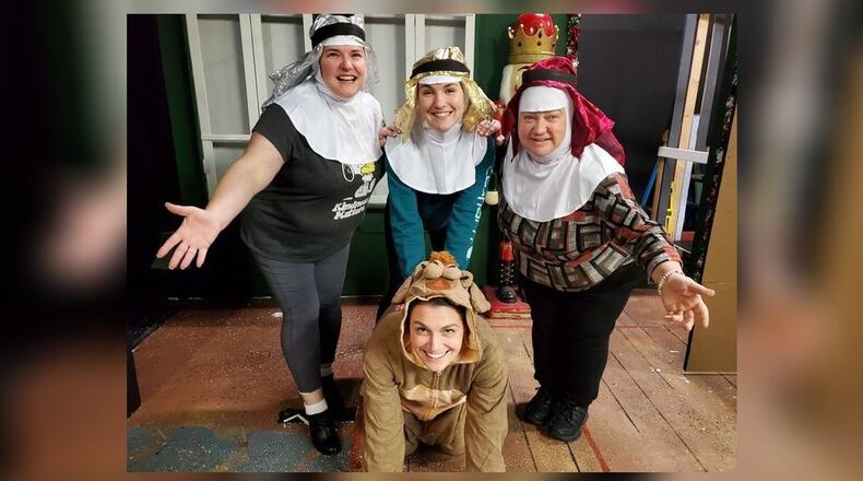 Middletown Lyric Theatre present “Nuncrackers: The Nunsense Christmas Musical,” today and Saturday at 1530 Central Ave., Middletown. For more information, go to middletownlyric.org. CONTRIBUTED